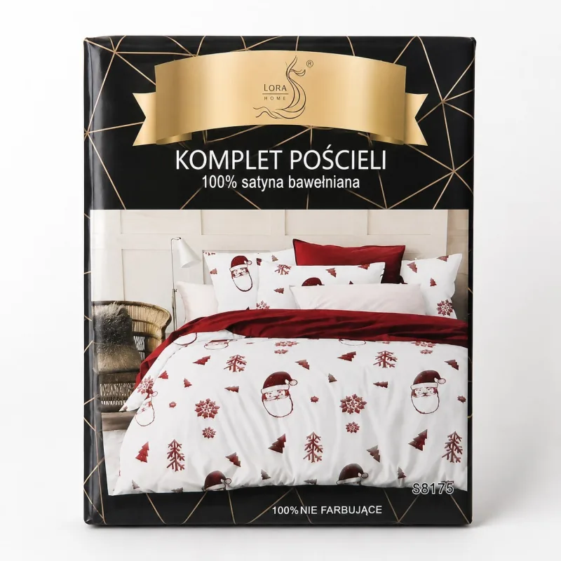 Pościel świąteczna satynowa