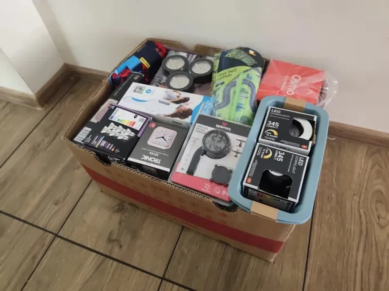 Towar z Niemiec. Boxy zestawy karton po bananach
