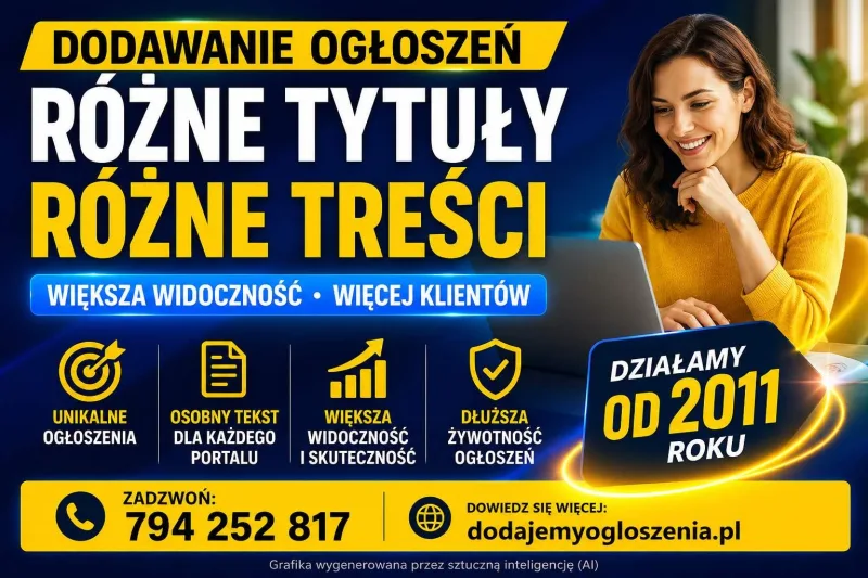 Publikacja ogłoszeń z unikalną treścią . Multiposting ogłoszeń