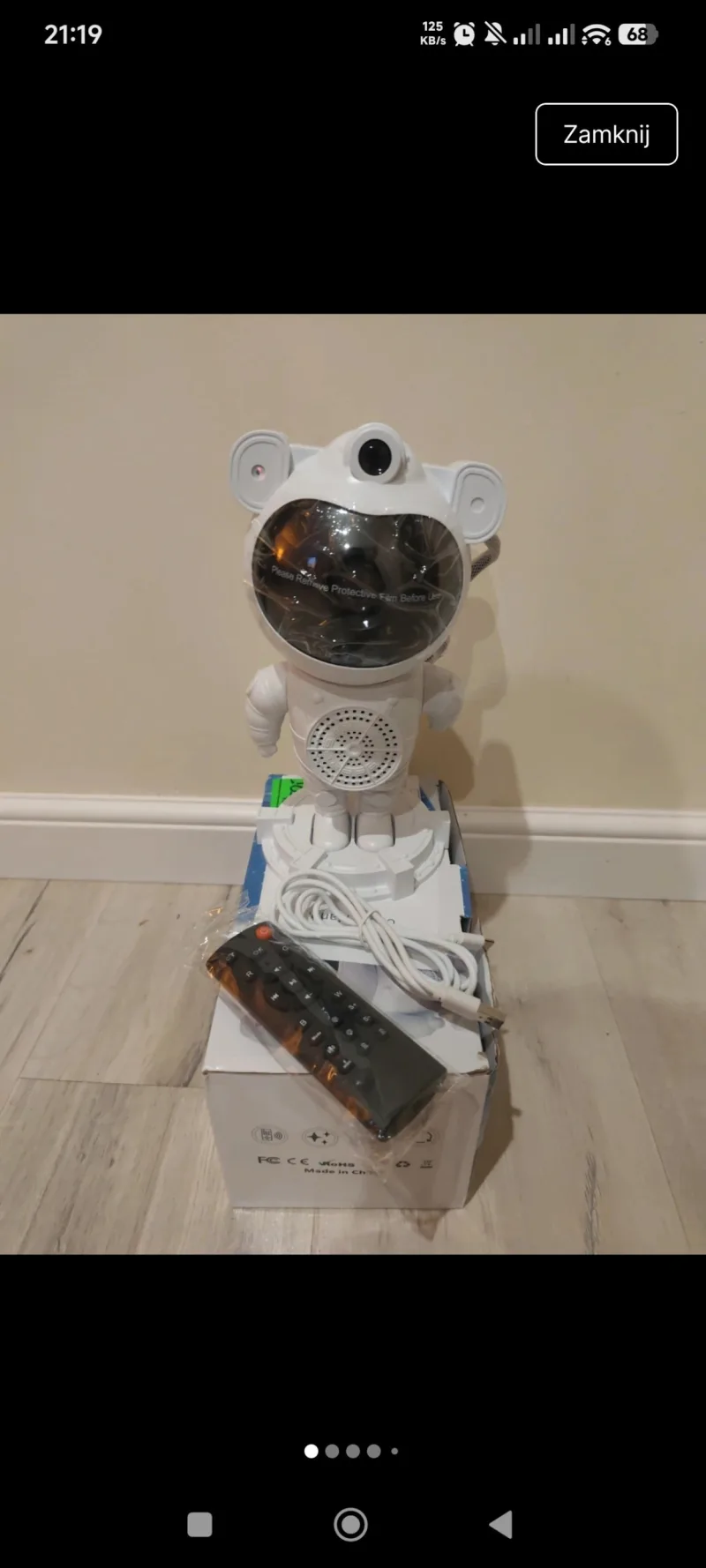 Projektor astronauta LED